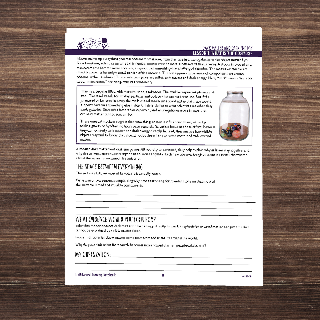 Pre-Order: The Cosmos and Our Solar System, Full Family All-Inclusive Unit