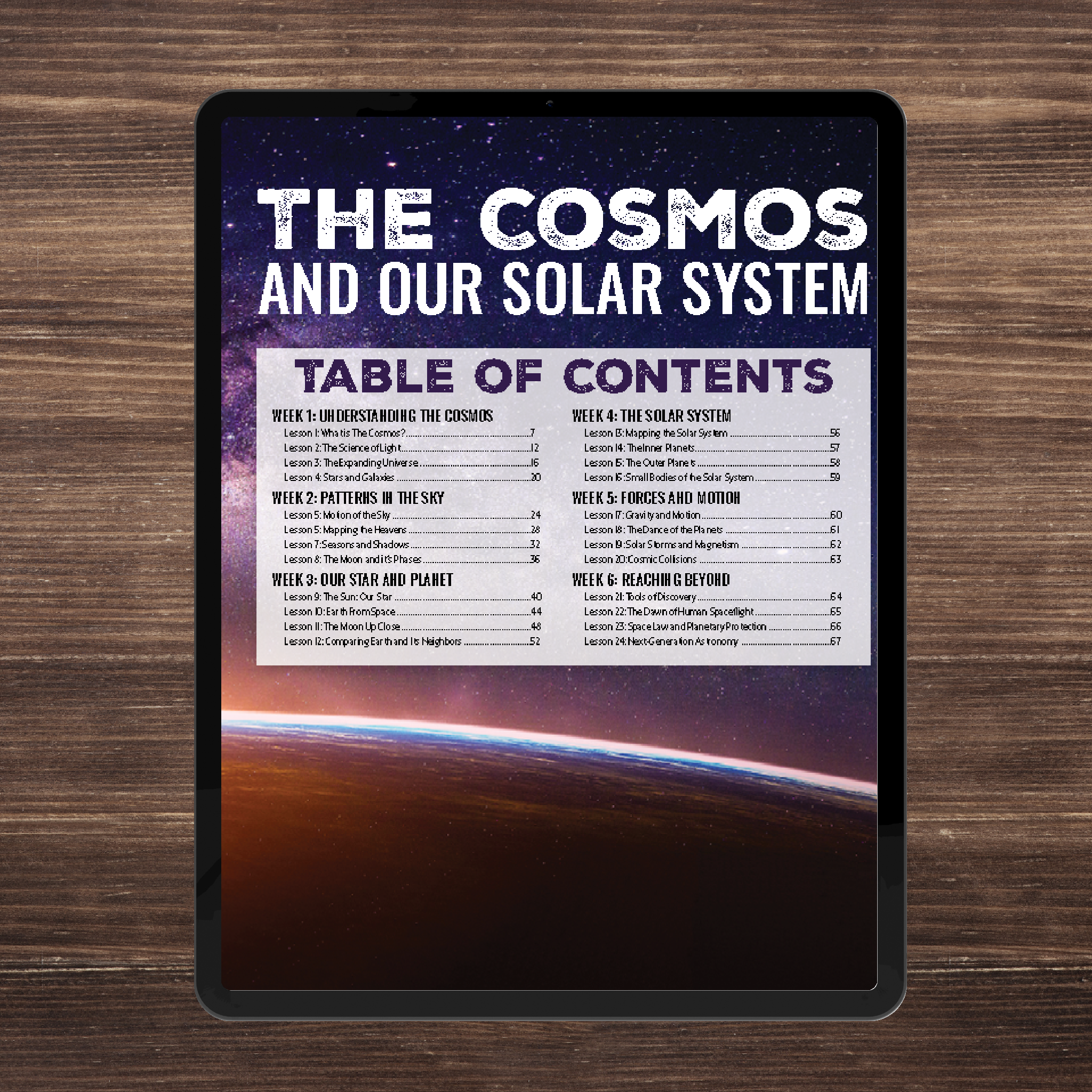 Pre-Order: The Cosmos and Our Solar System, Full Family All-Inclusive Unit