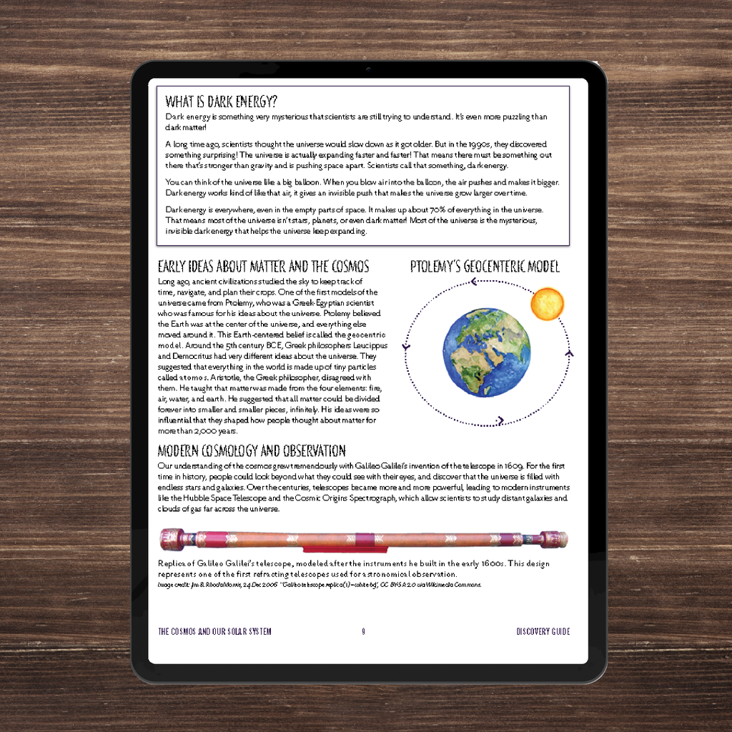 Pre-Order: The Cosmos and Our Solar System, Full Family All-Inclusive Unit